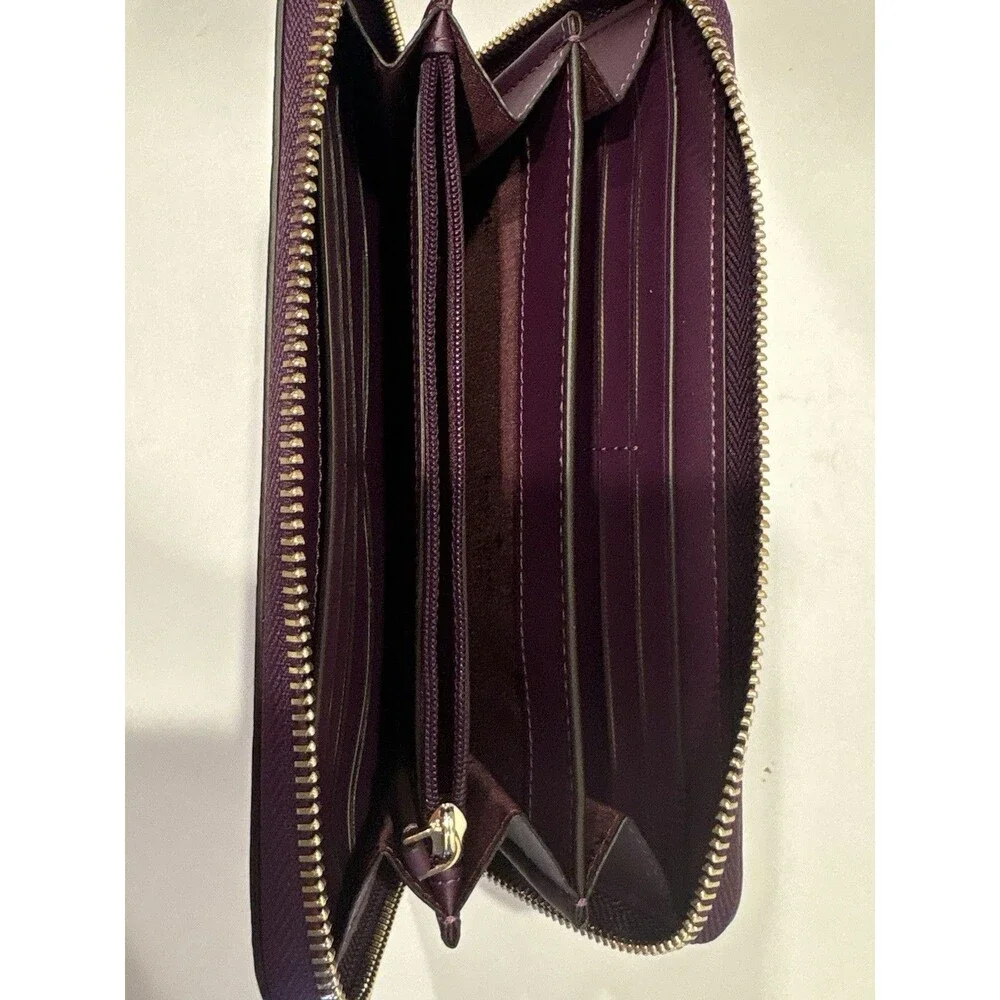 Kate Spade NY Patterson Drive Braylon Wallet Clutch -Pebbled burgundy Leather